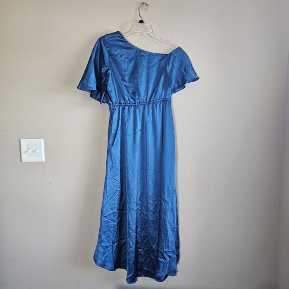 GRACE KARIN NWT S 2023 Off One Shoulder Satin Cocktail‎ Wedding Formal Dress - Picture 8 of 12